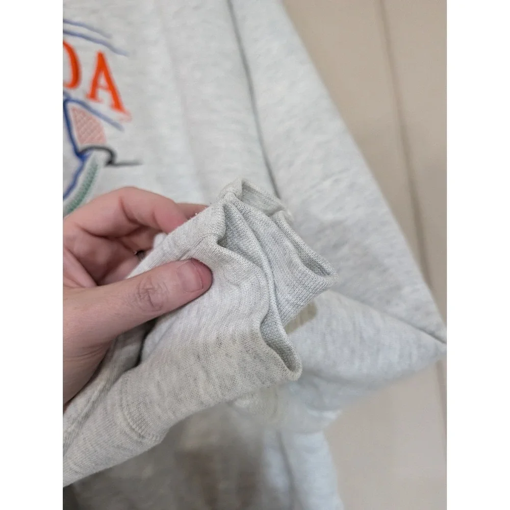 Florida Gators Vintage 90s‎ Crewneck Sweatshirt Gray Embroidered L - Picture 10 of 13